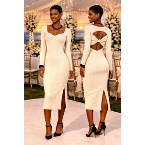 Skin Worldwide Mariana Cut Out Dress - Sable - size L